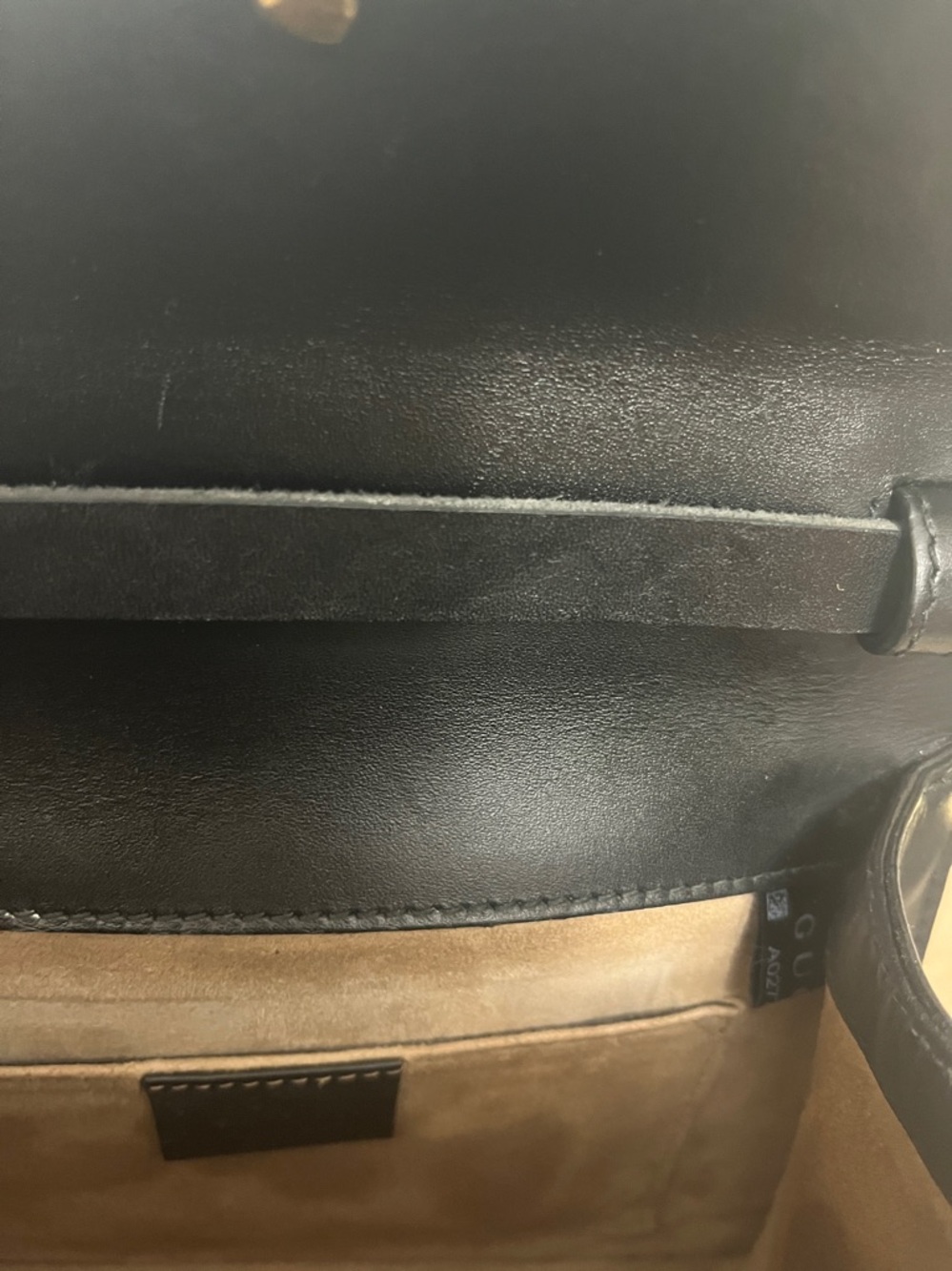 Gucci Sylvie Black Crossbody Top Handle small Bag 2 original straps, dustbag - Picture 10 of 12